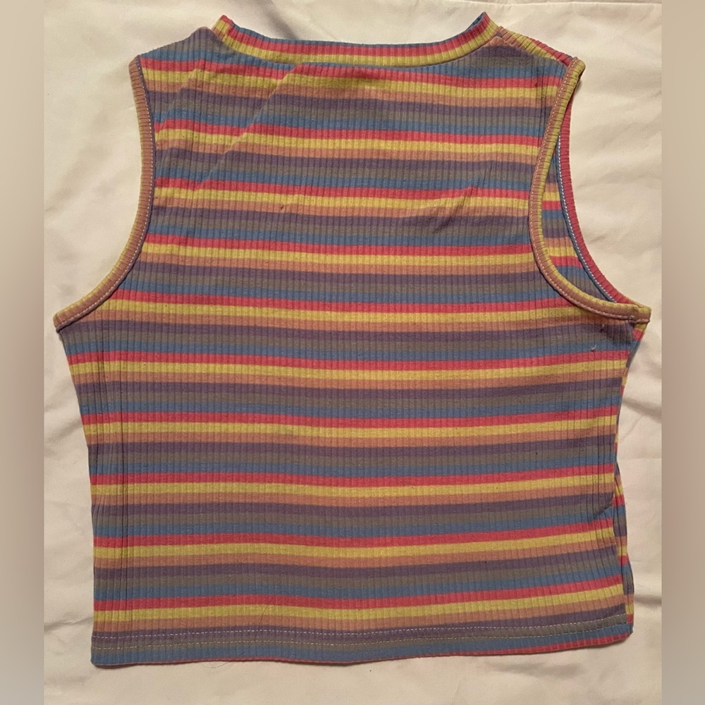 Shein Small Rainbow Crop Top